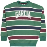 Garcia Sweater majica noćno plava / zelena / krvavo crvena / bijela
