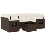  7-dijelni set vrtnih sofa od poliratana s jastucima smeđi | shoptok.hr
