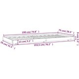  Okvir kreveta bez madraca bijeli 75 x 190 cm masivna borovina | shoptok.hr