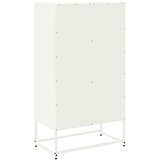 vidaXL Komoda bela 68,5x38,5x123,5 cm jeklo | Shoptok.si