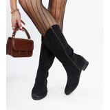 VINCEZA Black lace-up leather boots | shoptok.hr