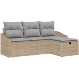  Set sofe s jastukom s pohranom 4 pcs Bež poliratan | shoptok.hr