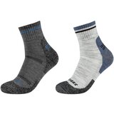 Skechers 2PPK Men Trail Wool Quarter Socks Siva Cijene