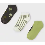 Mayoral Otroške nogavice 3-pack zelena barva