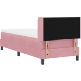 Box Dvignjena postelja z vzmetnico Roza 80x200 cm Žamet, (22050318) | Shoptok.si