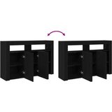 vidaXL Sideboard Crni hrast Inženjersko drvo 116 x 30 x 75 cm | shoptok.hr