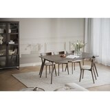 Rowico Temno rjava raztegljiva jedilna miza v hrastovem dekorju 90x190 cm Yumi – | Shoptok.si