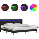  Krevetna konstrukcija Crna 200 x 200 cm Umjetna koža | shoptok.hr