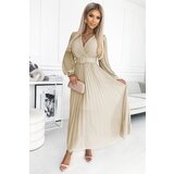 numoco basic Numoco pleated dress with belt and neckline Cijene