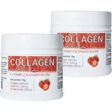 Kolagen + Vitamin C&Gingko Biloba Jagode 450g, 2 komada