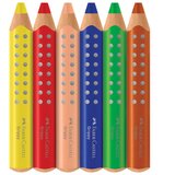  BARVE LESENE 6BARV JUMBO XXL GRIPPY 3V1 PLUS ŠILJILO FABER CASTELL 110635 BLISTER | Shoptok.si