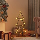  Metalno ukrasno božićno drvce crno 60 cm | shoptok.hr
