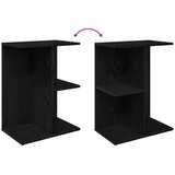  Noćni ormarići 2 kom crni hrast 46,5x29x61cm konstruiranog drva | shoptok.hr