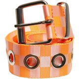 Urban Classics Accessoires Checkered belt with eyelets neon orange/white Cene'.'