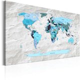  Slika - World Map: Blue Pilgrimages 120x80 Cijene
