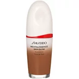 Shiseido Revitalessence Skin Glow Foundation lahki tekoči puder s posvetlitvenim učinkom SPF 30 odtenek Copper 30 ml