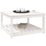 vidaXL vrtni stol bijeli 82 5 x 82 5 x 45 cm od masivne borovine | shoptok.hr