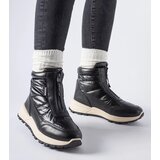 Gemre Black insulated snow boots with a zipper Ritter | Shoptok.si