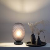  Mat crna stolna lampa sa staklenim sjenilom (visina 28,5 cm) Facette – | shoptok.hr