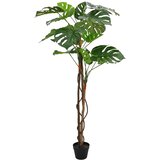  Umjetna Monstera biljka Zelena 94 x 18 x 170 cm Tkanina i drvo Cijene