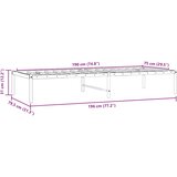  Metalni okvir za krevet bijeli 75x190 cm | Eponuda.com