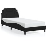  Okvir kreveta Viana s LED-om bez madraca crni 90 x 200 cm | shoptok.hr