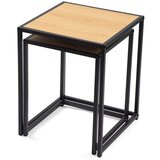 Bonami Essentials Stranske mizice v hrastovem dekorju v kompletu 2 ks 38x38 cm Noah – | Shoptok.si