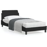 vidaXL Okvir za krevet s uzglavljem crni 80x200 cm baršunasti | shoptok.hr