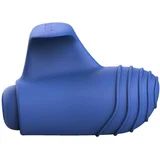 BSwish basics - silikonski vibrator s prstom (modri)