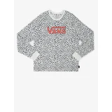 Vans Black-and-White Girls Patterned Long Sleeve T-Shirt - Girls