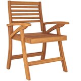  5-dijelni vrtni blagovaonski set od masivnog bagremovog drva Smeđa Ø 85 cm | shoptok.hr