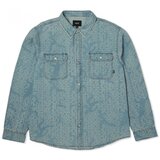 Huf Srajce z dolgimi rokavi Chemise ceremony denim Modra Cene