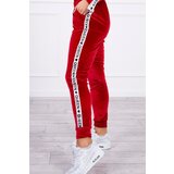 Kesi Komplet od velura s natpisom Queen red grey tamnocrvena | Crveno | ePonuda.com