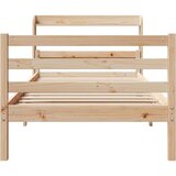 vidaXL Okvir kreveta s uzglavljem 90 x 200 cm od masivne borovine | shoptok.hr