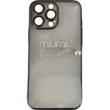 MiuMiu maskica iPhone 16 Pro Max Black