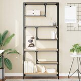  Regal za knjige boja hrasta 81 x 36 x 176 cm konstruirano drvo | shoptok.hr