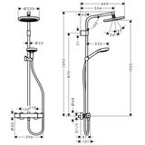 Hansgrohe set za tuš mješalica ručica tuša waterforms set s kliznom šipkom i crijevom i termostatom | shoptok.hr