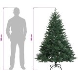  Umjetno božićno drvce s nogom 180 cm 300 LED lampica - Zelena 180 cm s LED svjetlima | shoptok.hr