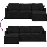 SOFA Kavč Črna Splošne dimenzije: 228 x 134 x 80 cm (Š x G x V), (5000145665) | Shoptok.si