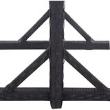 The Living Store Vrtni stol crni 110 x 53 x 72 cm stakleni i poliratan | shoptok.hr