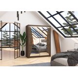 ADRK Drsna omara z ogledalom MAX 150 cm - ČOKOLADA | Shoptok.si