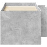  Kreveta za visoko spavanje djece 2 pcs Beton Konstruirano drvo - Betonska siva 80 x 160 cm | shoptok.hr