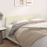  Posteljno vzglavje 2 kosa krem 80x5x78/88 cm umetno usnje, (20953044) | Shoptok.si