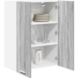 vidaXL Viseča omarica Riga Siva Sonoma 60 x 31 x 80 cm Konstruiran les | Shoptok.si