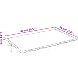  Blazina za ležalnik rdeča 186x58x4 cm oxford tkanina, (20656701) | Shoptok.si