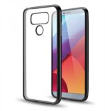  Silikonski ovitek z okvirjem za LG G6 - črn Cene