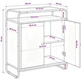  Komoda Hrast artisan 68 x 35 x 75 cm Konstruirano drvo - Hrast artisan 68 x 35 x 75 cm | shoptok.hr