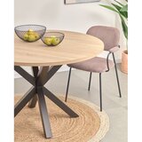 Kave Home Crni/u prirodnoj boji okrugao blagovaonski stol ø 120 cm Argo – | shoptok.hr