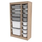 Hanah home višenamenska polica montana xs 2D4N8U sonomo grey white | ePonuda.com
