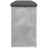 Klupa za cipele siva boja betona 82x32x50 cm konstruirano drvo | Eponuda.ba